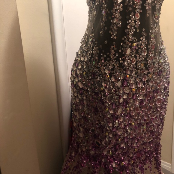 Beautiful Rhinestone Prom Dress - Picture 2 of 6